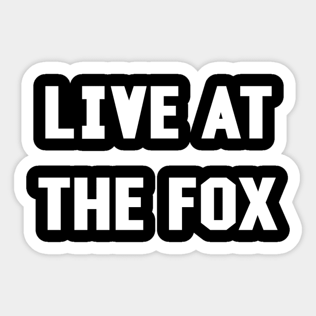 The Fox Sticker by BigOrangeShirtShop